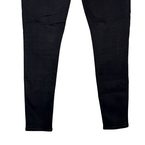 Loft High Waisted Black Skinny Jeans Pants Goth Punk Emo Metal Alternative Sz 7 - Picture 7 of 7